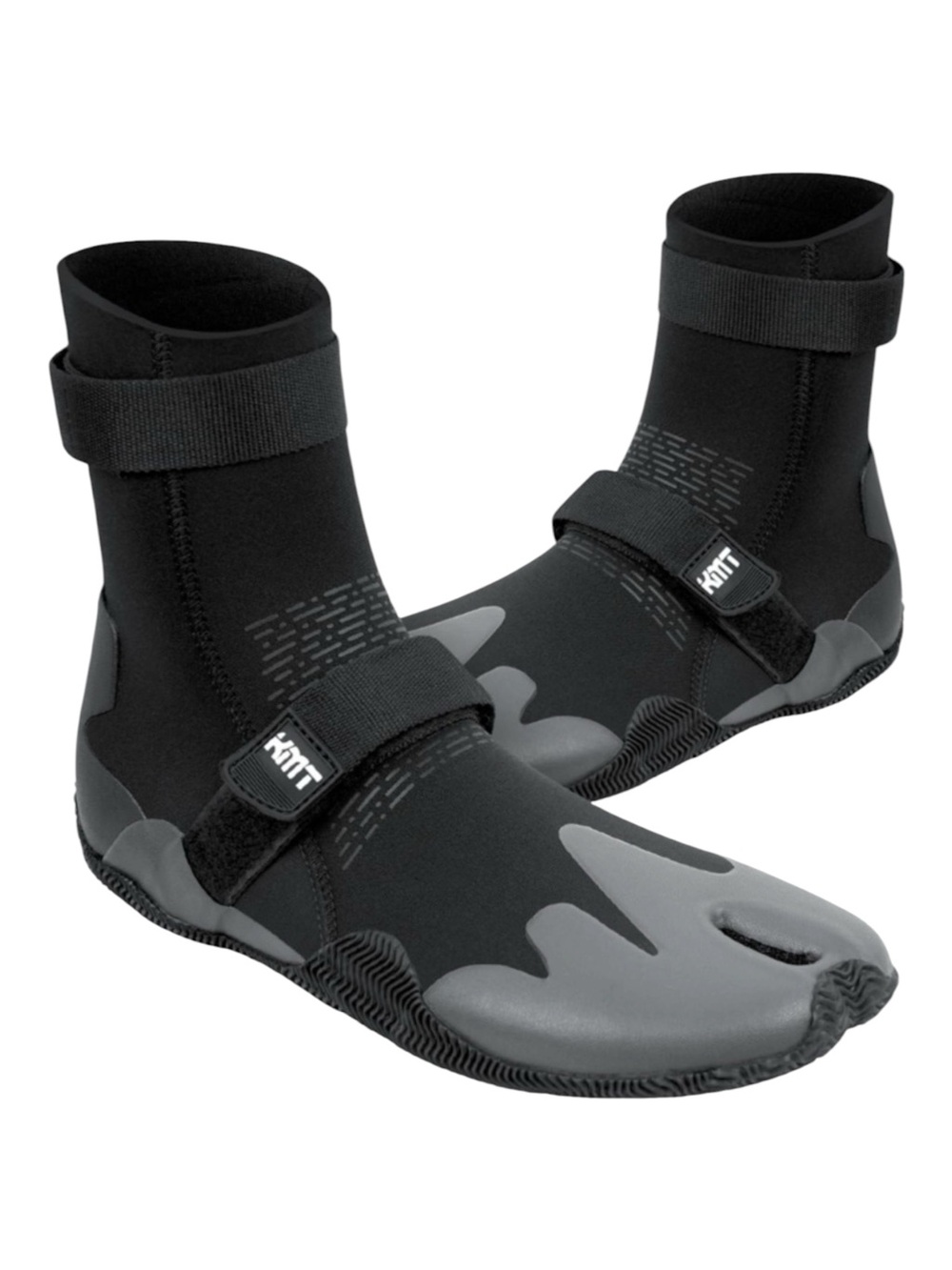 KMT 3mm Water Boots Black/Gray Split-Toe High-Top Size 15 NWT